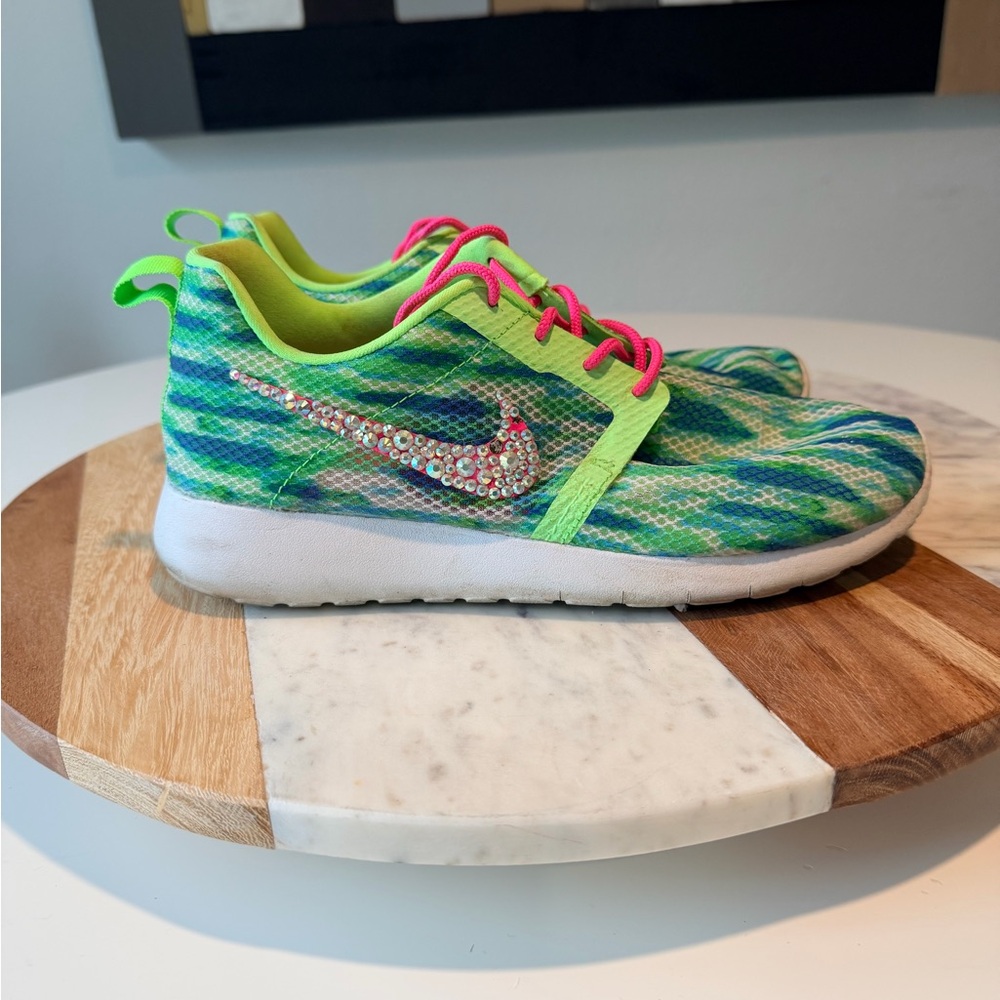 Custom Swavorski Roshe Flight Weight Mesh Sneakers